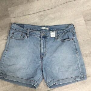 Levi's Blue Jean Shorts Mid-Length Denim